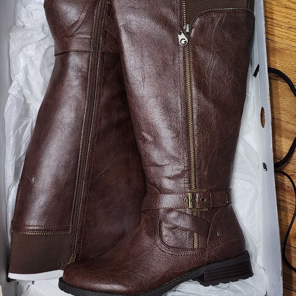 G by Guess Wide Calf Boots Size 8